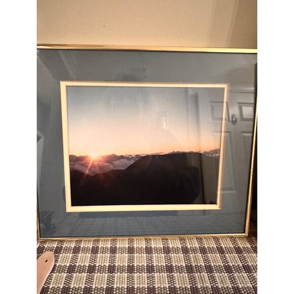 Framed Nautical Y2K Photography Prints With Gold-Toned Metal Frames & Blue Matte - Picture 13 of 16